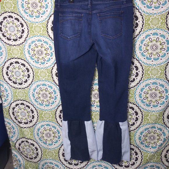 2014 Size 14 Jeaniemade Sonoma Life + Style Flare Legg Jeans - Picture 2 of 5